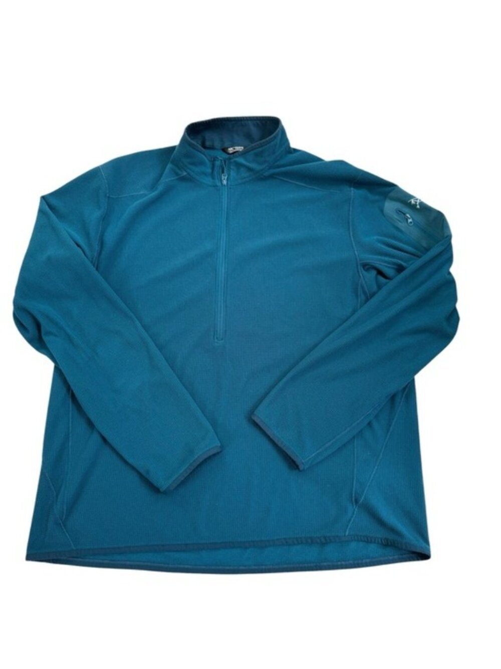 Arc'teryx Delta LT Zip Neck Waffle Fleece Turquoise Blue Size XL - Picture 6 of 15